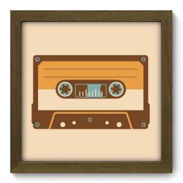 Imagem de Quadro Decorativo - Fita Cassete - 22cm x 22cm - 039qdvm - Allodi