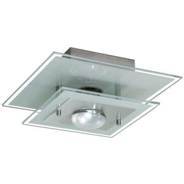 Imagem de Lustre sobrepor Branco para 1 lâmpada 25x25 - Lustres Cheruti