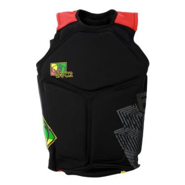 Imagem de Body Glove Colete masculino Vapor Neoprene Competition Waterski ou Wakeboard pulôver (Rasta/Preto, XGG)