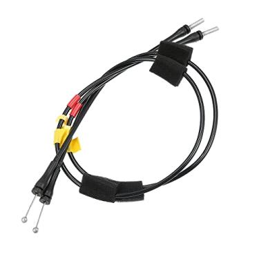 Imagem de X AUTOHAUX Cabo de liberação de trava superior da porta traseira esquerda direita 2 peças para Ford F150 F250 1997-2003 Cabo de controle de trava de maçaneta traseira substitui 6L3Z-18264A26-A