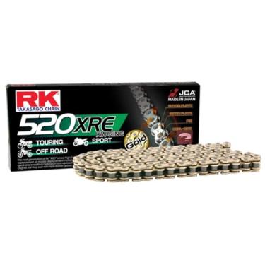 Imagem de RK Racing Chain GB520XRE-84 Ouro 84 elos XW-Ring Chain com elo de conexão