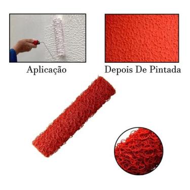 Imagem de Rolo Para Textura Cabelo De Anjo Acabamento Rustico 23 Cm - Sorolã