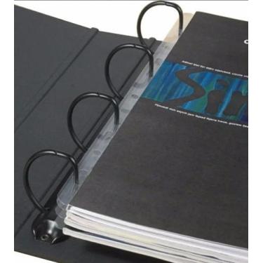 Imagem de Reforço Adesivo Folhas De Fichário Banda Lateral A5 50 Unidades - MOTI