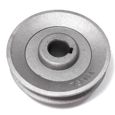 Imagem de Polia De Alumínio 75mm Para Motor De Maquina De Costura Reta Overlock 