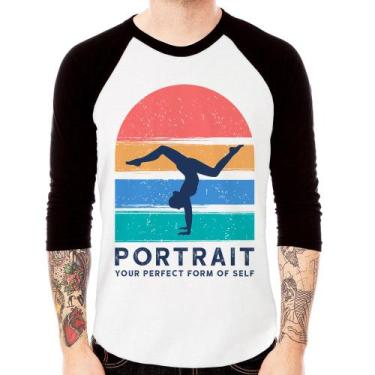 Imagem de Camiseta Raglan Portrait Your Perfect Form Of Self Manga 3/4 - Foca na