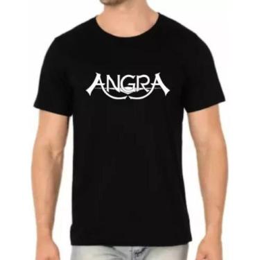Imagem de Camisa Banda Angra Rock Camiseta Algodão Masculino - SEMPRENALUTA , Pr