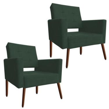 Imagem de Kit 2 Cadeira Poltrona Consultório Escritório Reforçadas Vanessa - Bea