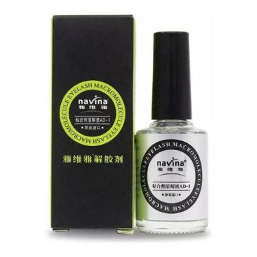 Imagem de 01 Removedor Líquido De Cola De Cílios Fio A Fio Navina 10ml - oem