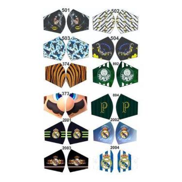 Imagem de Máscara Cirúrgica Estampada 5 Unidades - Reutilizável - Premium