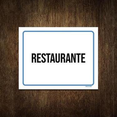 Imagem de Placa Ambiente Sinalização Setor Restaurante 36X46 - Sinalizo