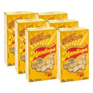 Imagem de Kit 6 salgadinho mandiopã sabor queijo 80g cada