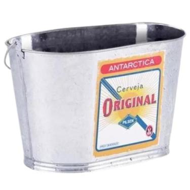 Imagem de Balde De Gelo Original Oblongo 7,94 Litros Em Alumínio - Ambev