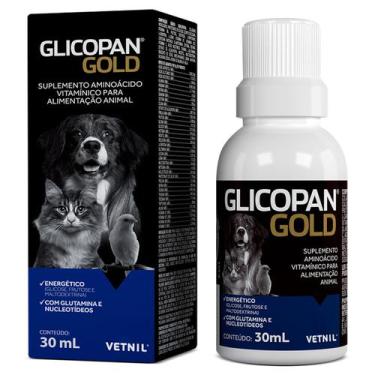 Imagem de Glicopan Gold 30ml Aminoácido para Animais Fortalecimento - Vetnil