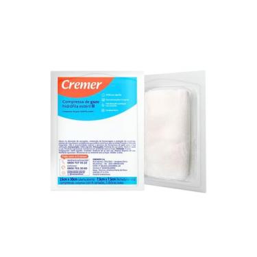 Imagem de Compressa de Gaze 7,5X7,5 COM 10 EST 11F (C/10) Cremer
