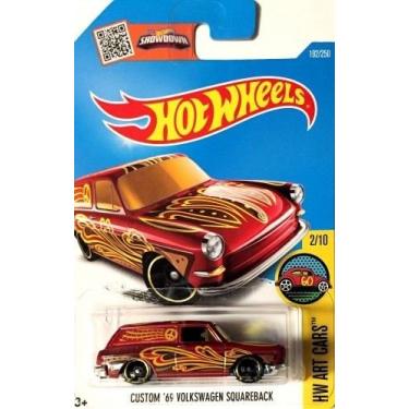 Imagem de Hot Wheels 2016 - Custom '69 Volkswagen Squareback Burgandy cor rara 192/250