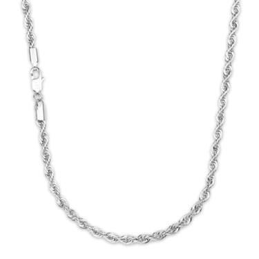 Imagem de LOOPE COLLECTIVE Corrente de corda masculina - ouro 14K, aço inoxidável 304, preto acetileno, 2.5mm-23.5", Sem Pedra Preciosa