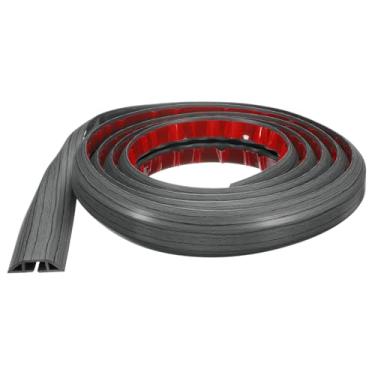 Imagem de HARFINGTON Capa de cabo de 3 m L 1,55 x A 0,28 cm de comprimento do canal interno PVC esconde o cabo de extensão, protetor de fios para evitar desvios de cabos, gerenciamento de cabos, cinza escuro