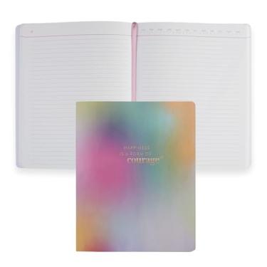 Imagem de Erin Condren Caderno de bolso encadernado perfeito, layout forrado com papel de 36 kg, capa metálica de misturas de cores, diário forrado, caderno encadernado perfeitamente