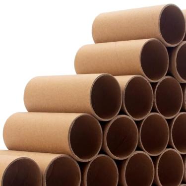 Imagem de BLQH Pacote de 270 rolos de artesanato, tubos redondos de papelão para artesanato, rolos de papel para sala de aula, tubos de artesanato, tubo de papel para arte diy - 1,57"x3,9"x54, 1,65"x3