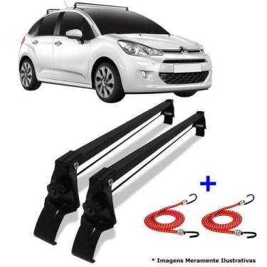 Imagem de Rack De Teto Bagageiro + 2 Elasticos Citroen C3 Ano 13/21 - Vhip
