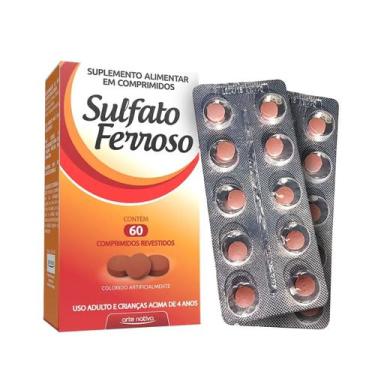 Imagem de Sulfato Ferroso em Comprimido Arte Nativa 60 Comprimidos - Aura Nutrit