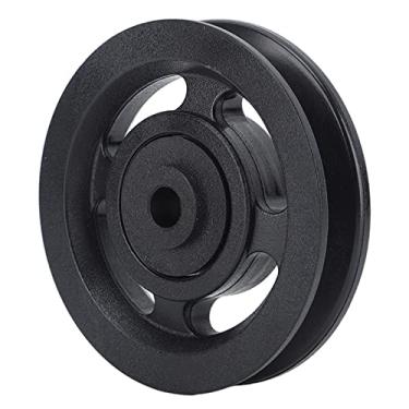 Imagem de Roda Universal da Polia do Rolamento de 90mm, Sistemas Resistentes da Polia do Rolamento das Polias de Náilon para a Porta da Garagem da Aptidão Em Casa