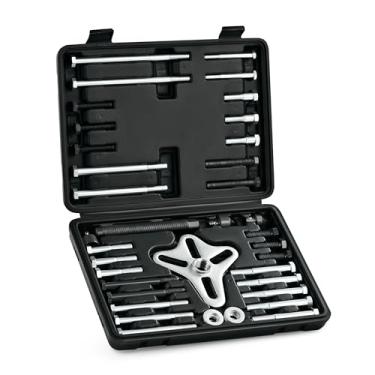 Imagem de Orion Motor Tech Kit de extrator de balanceador harmônico, conjunto de ferramentas de instalação de extrator de polia de direção hidráulica, kit de ferramentas de extrator de volante resistente para