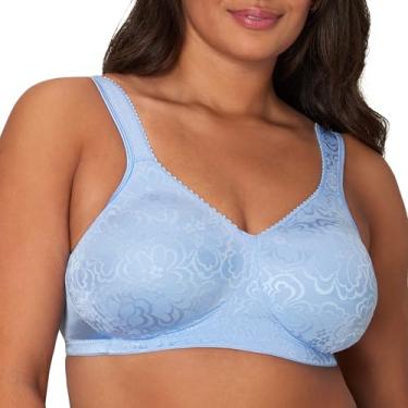 Imagem de Playtex Sutiã sem fio Ultimate Lift 18 horas, sem aro com suporte, sutiã sem fio de cobertura total para conforto diário, Azul Zen, 36B
