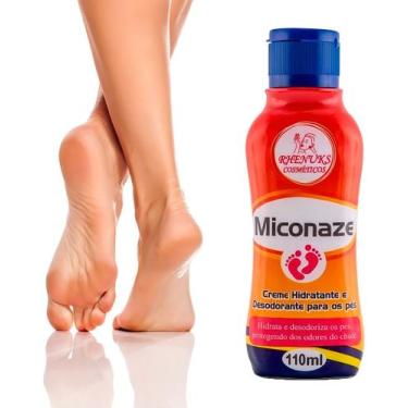Imagem de Creme Hidratante Desodorante Pés Micose Fungos Chulé Miconaze Rhenuks 