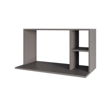 Imagem de Suporte Microondas Com 2 Nichos Em Mdp Suspenso Zain 80cm M12 - D'ross