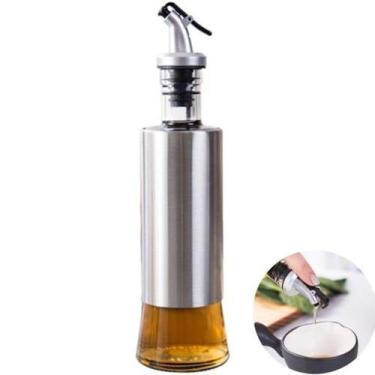 Imagem de Porta Azeite Vinagre Óleo com Dosador - Aço Inox - 300ml - DN