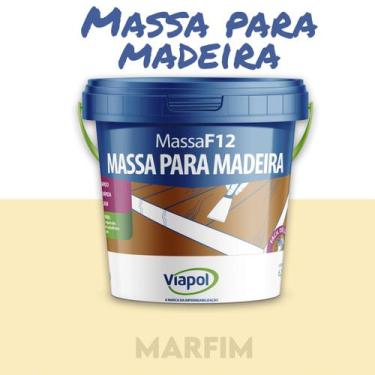 Imagem de F12 Massa P/ Madeira Cor A Escolher 6,5Kg Viapol, Marfim
