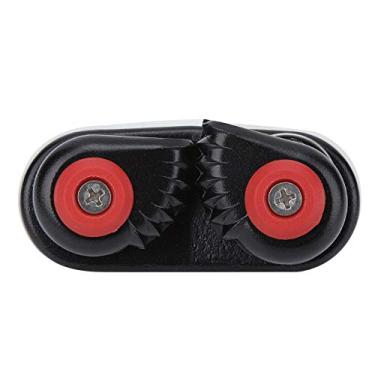 Imagem de Cam Cleat 2 fileiras rolamento de esferas Cam grampo de corda suporte de fivela âncora grampo de came para veleiro caiaque iate acessório de barco liga de alumínio