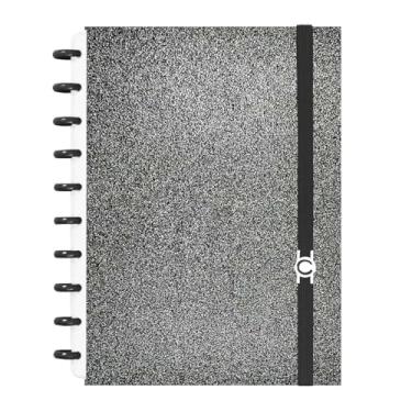 Imagem de Caderno Criativo Glitter Preto A4/A5 Disco Inteligente (Médio A5)