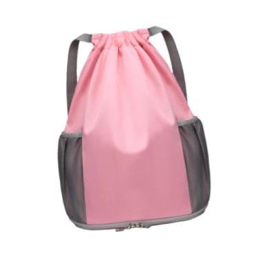 Imagem de UGPLM Mochila de bolsa de natação Mochila portátil Daypack com sapatos Bolsa de mochila de ginástica para ginástica para treino Gear Beach Pool, Rosa