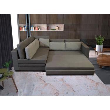 Imagem de Sofá de Canto SFC_MA 011 que se Transforma em Sofá Cama de Casal Resis