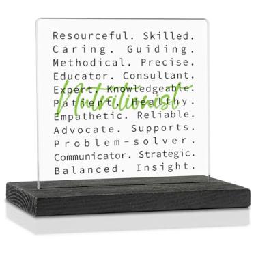 Imagem de Presentes de agradecimento para nutricionista especialista em nutrição, presentes motivacionais para graduação em nutricionista, nutricionista registrado, mentor de bem-estar, placa de decoração de