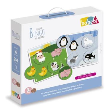 Imagem de Super Bingo Dos Animais Babebi - Brinquedo Educativo Madeira