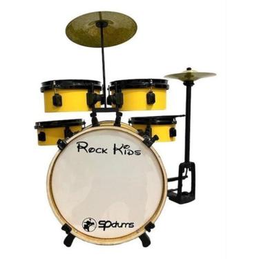 Imagem de Bateria Musical Infantil Rmv Rock Kids - Amarelo