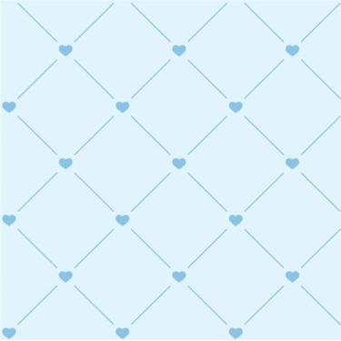 Imagem de Papel de Parede Losango com Corações 3,00m - Inove Papéis de Parede 