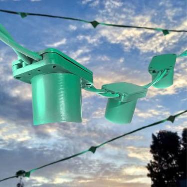 Imagem de Varal Luzes Até 25 metros a Cada 50cm Sem Lâmpada Area Externa Gambiarra Casamento Jardim (Verde, 15 Metros)