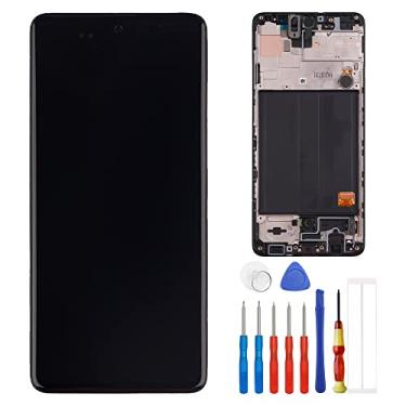 Imagem de Super AMOLED compatível com Samsung Galaxy A51 SM-A515F 6,5 polegadas LCD Touch Screen Display Digitalizador Assembléia com ferramentas