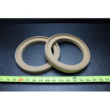 Imagem de 2 anéis espaçadores de alto-falante MDF 16,5 polegadas madeira I POLEGADAS anel de caixa de fibra de vidro grossa - 6,5 GR