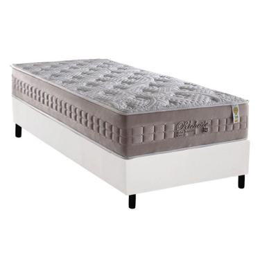 Imagem de Cama Box Solteiro: Colchão Molas Ensacadas Anjos Masterpocket Richesse + Base Branco(88...