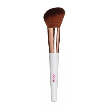 Imagem de Pincel Chanfrado Para Blush Make Me Glam Rose Gold Ricca