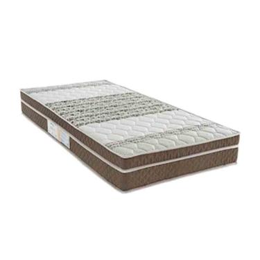 Imagem de Colchão De Solteiro Ilhéus Com Molas Pocket 24x88x188 Biflex Marrom Com Bege Estampado