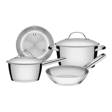 Imagem de Jogo De Panelas Fundo Triplo Tramontina Allegra 65660270 Inox