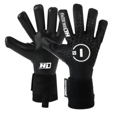 Imagem de N1 Goalkeeper gloves Luvas de Goleiro Profissionais Scorpius SSG Pro para Adultos em Látex Alemão. Ultraleves, Ajustáveis e Antiderrapantes com Corte Negativo. Grande Amortecimento