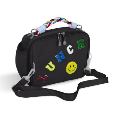Imagem de DWBAG Lancheira infantil, lancheira isolada para meninas e meninos com alça de ombro, lancheira fácil de segurar, lanches e garrafa de água juntos, mantenha os alimentos frescos na escola ou
