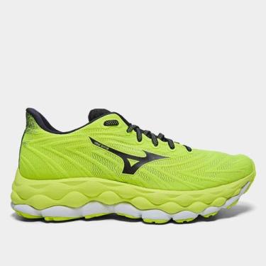 Imagem de Tênis Mizuno Wave Sky 8 Masculino, Verde, Preto, 44
